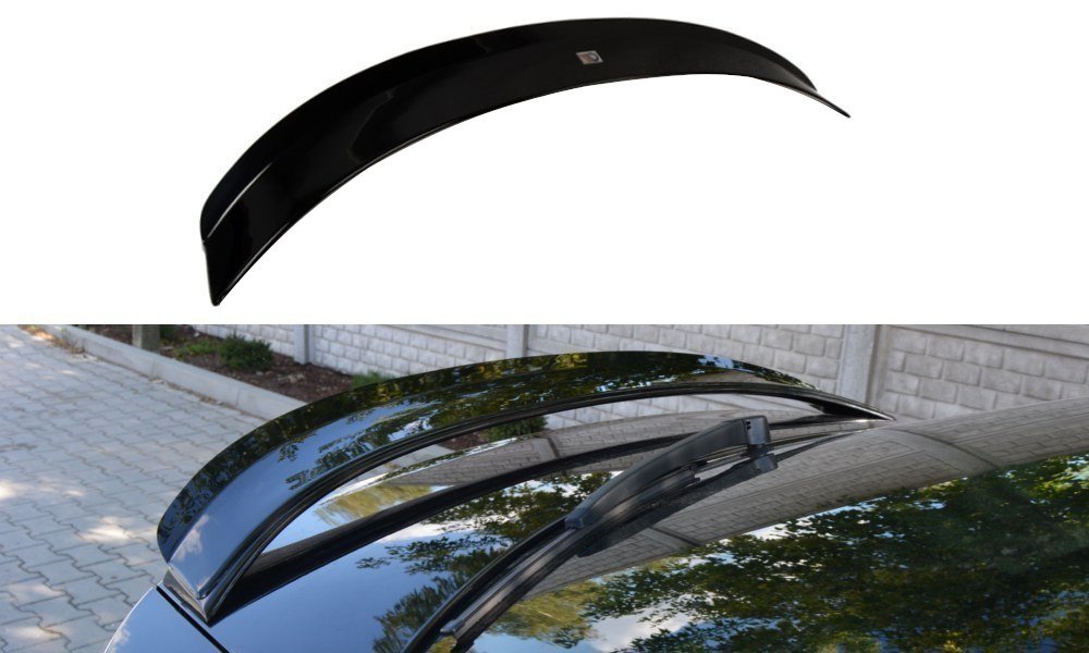 Maxton Design Spoiler CAP für Skoda Octavia RS Mk3 / Mk3 FL Hatchback schwarz Hochglanz
