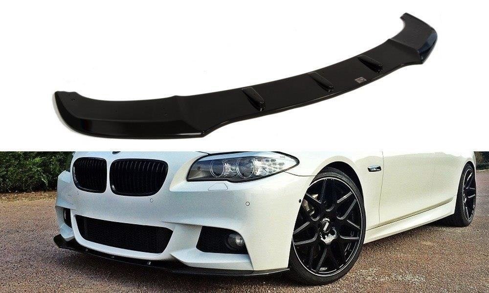 Maxton Design Front Ansatz V.1 für BMW 5er F10/F11 M Paket schwarz Hochglanz
