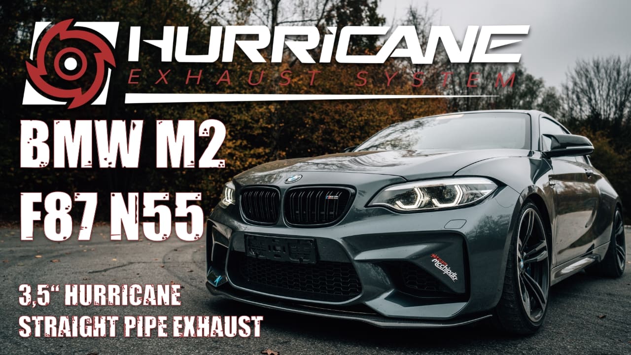 Hurricane 3,5" Auspuffanlage für BMW F87 M2 N55 370PS Hurricane 3,5" Auspuffanlage für BMW F87 M2 N55 370PS