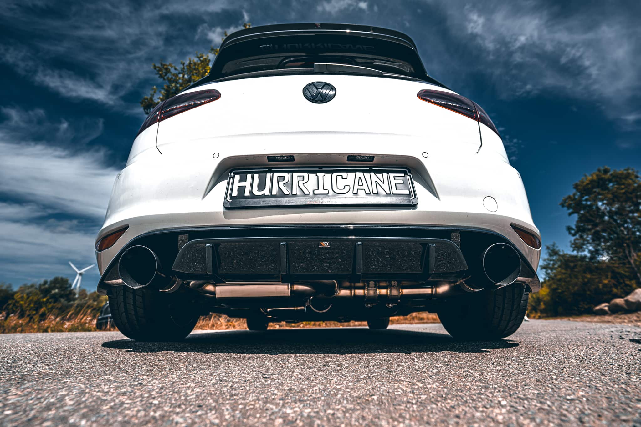 Hurricane 3,5" Auspuffanlage für VW Golf GTI 7 Clubsport V3 Hurricane 3,5" Auspuffanlage für VW Golf GTI 7 Clubsport V3