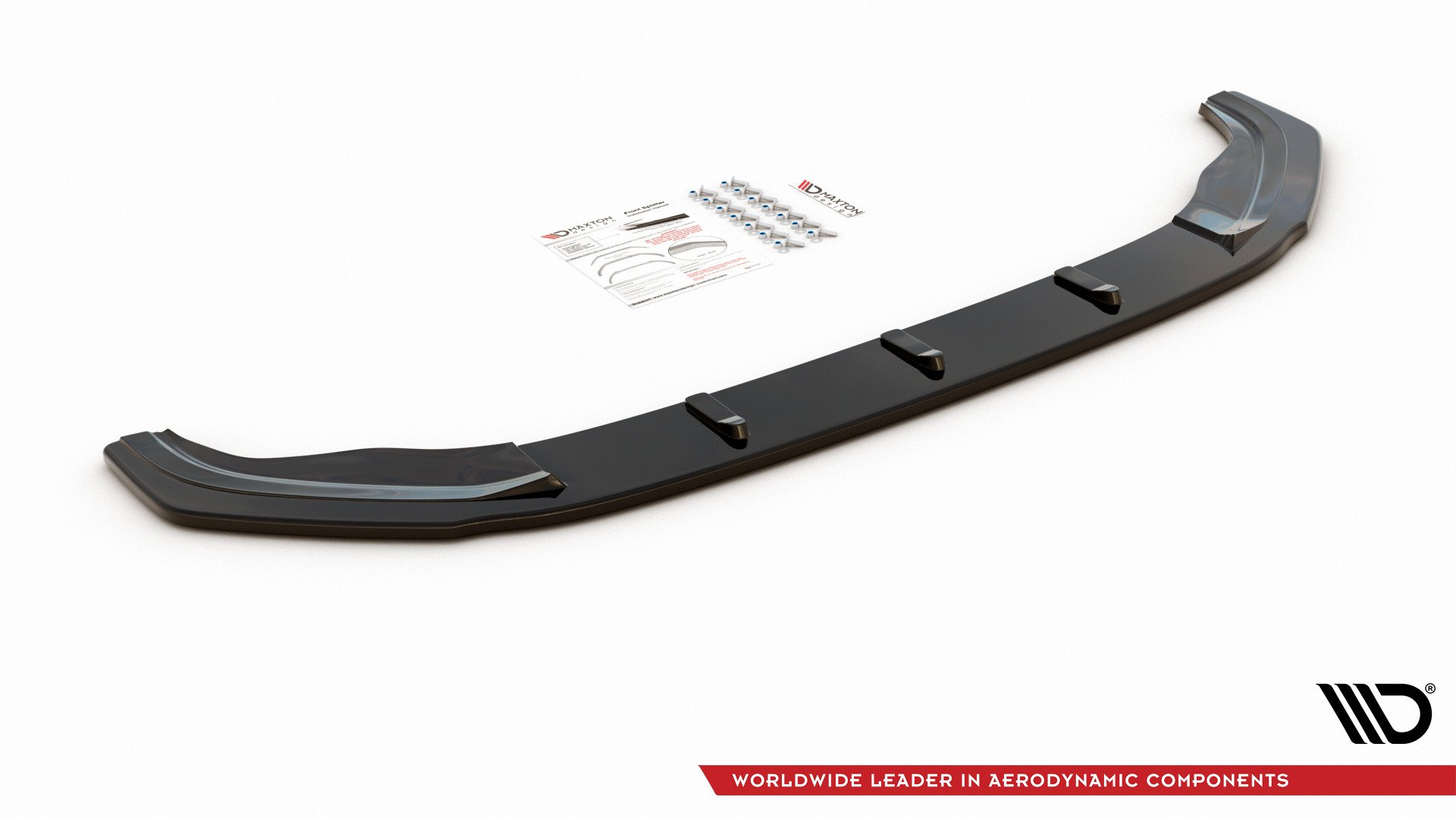 Maxton Design Front Ansatz V.1 für VW Golf 7 GTI  schwarz Hochglanz