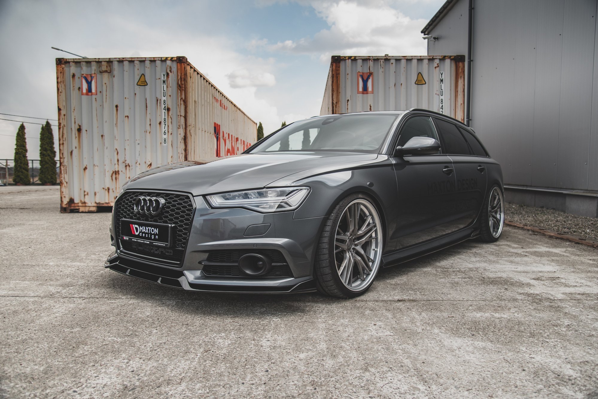 Maxton Design Front Ansatz für Audi S6 / A6 S-Line C7 FL