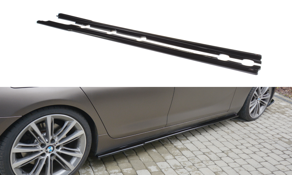 Maxton Design Seitenschweller Ansatz für BMW 6er GRAN COUPÉ schwarz Hochglanz