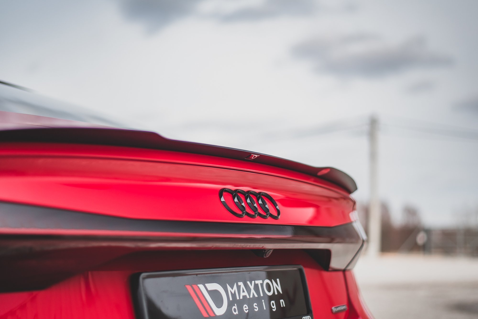 Maxton Design Spoiler CAP für Audi A7 C8 / C8 S-Line / S7 C8 / RS7 C8 schwarz Hochglanz