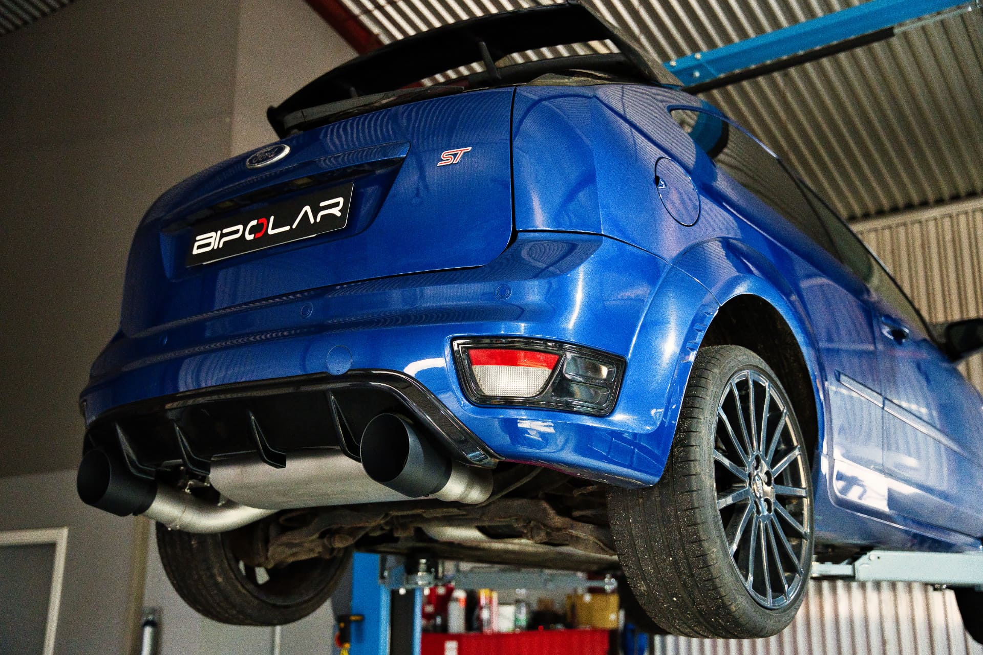 GRAIL Klappenauspuff für Ford Focus MK2 RS/ST 3.5 Zoll ECE