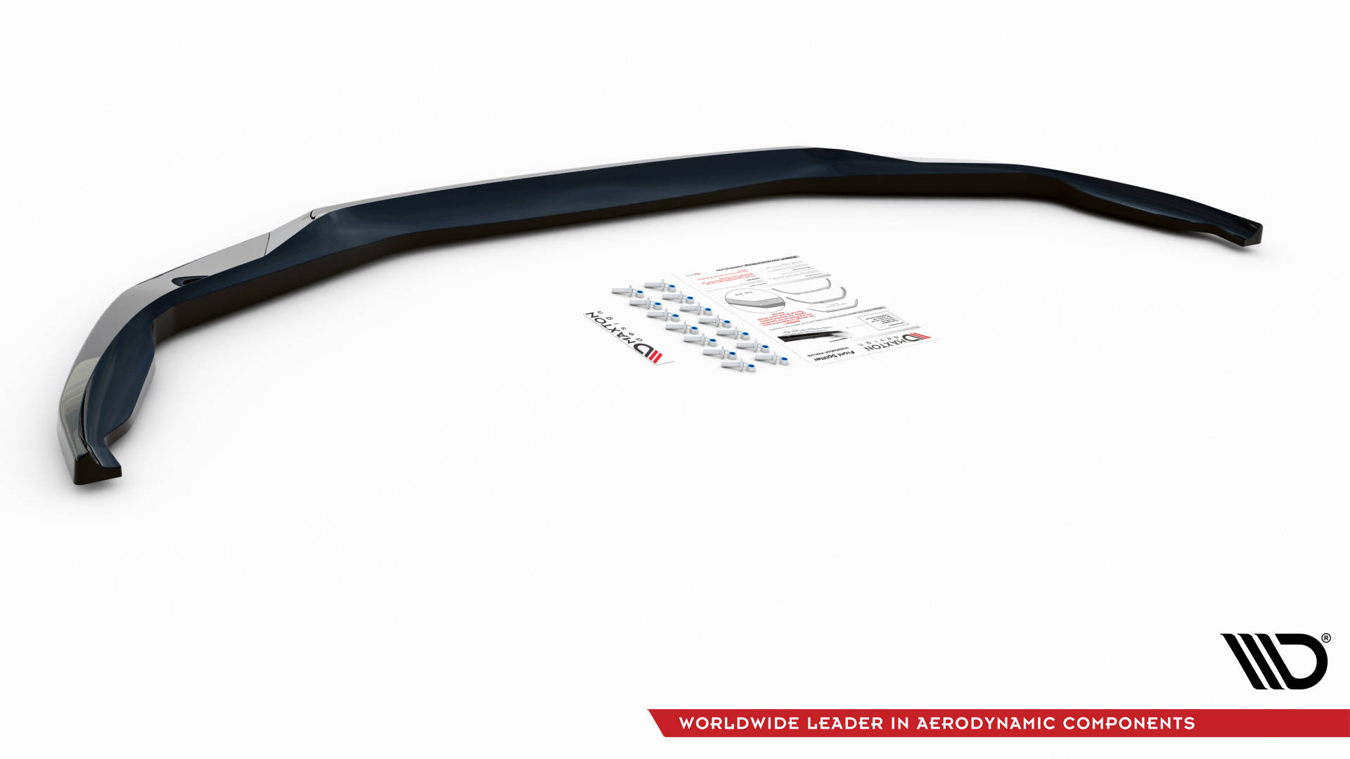 Maxton Design Front Ansatz V.2 für BMW M5 F90 Facelift schwarz Hochglanz