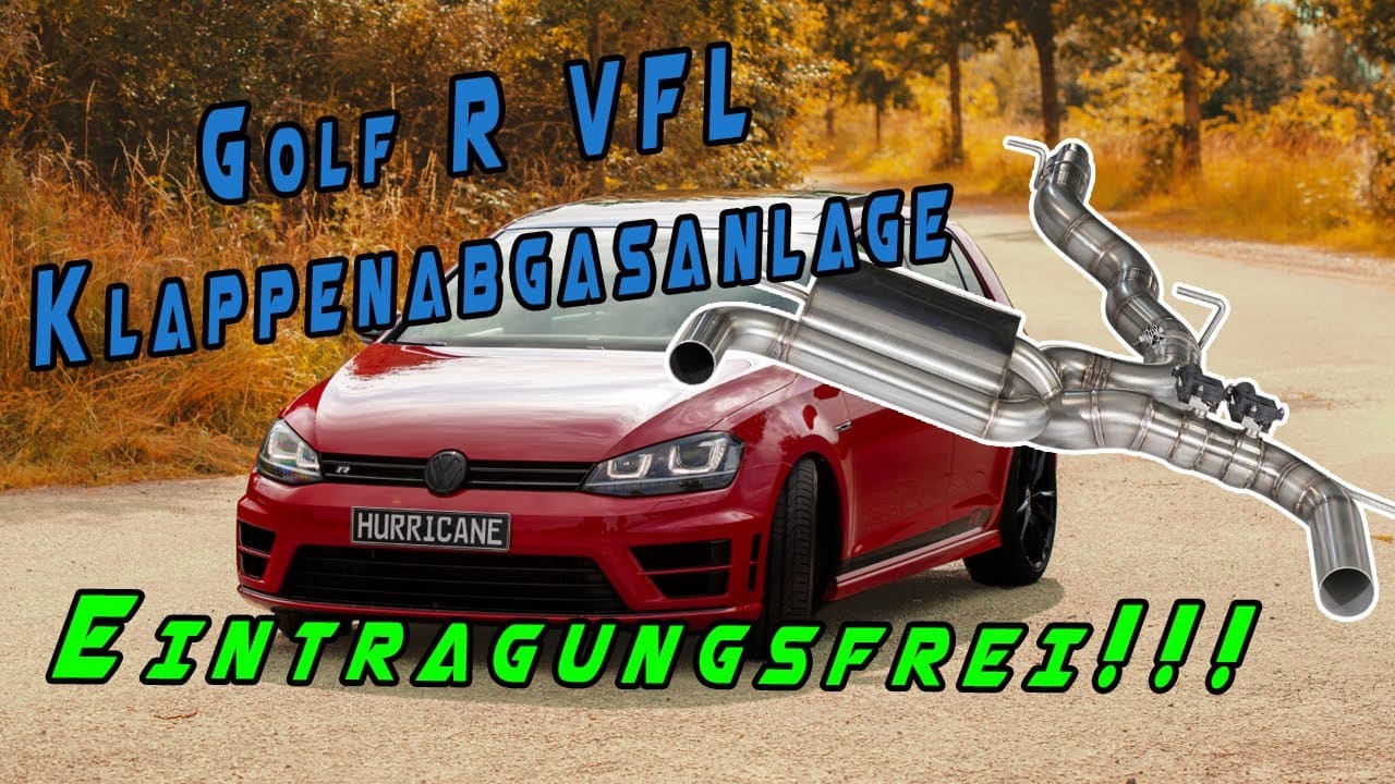 Hurricane 3,5" Auspuffanlage für VW Golf 7 R VFL V2