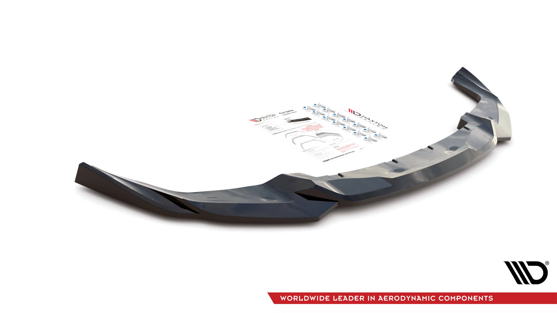 Maxton Design Front Ansatz V.1 für BMW M2 Competition F87 schwarz Hochglanz