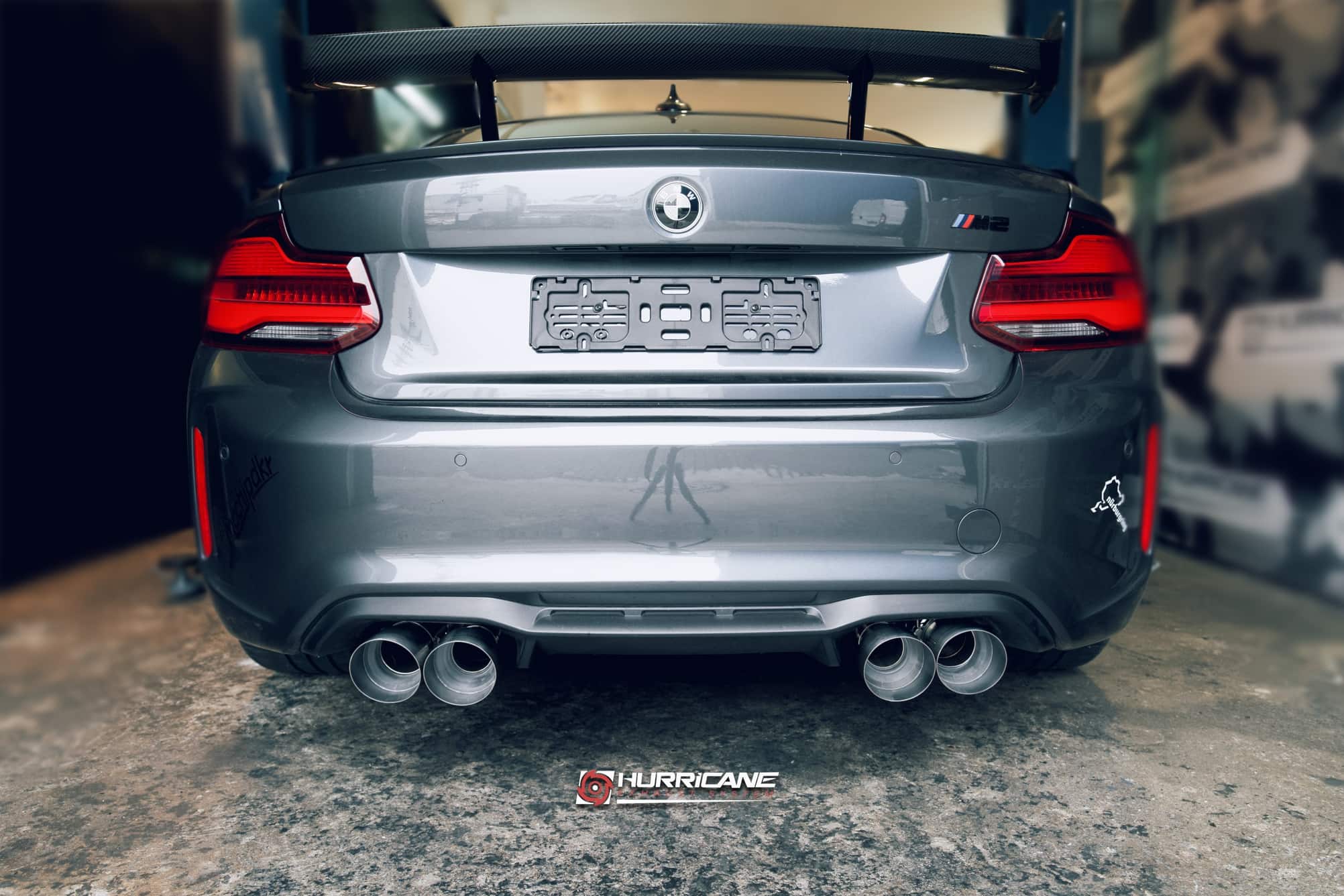 Hurricane 3,5" Auspuffanlage für BMW F87 M2 N55 370PS Hurricane 3,5" Auspuffanlage für BMW F87 M2 N55 370PS
