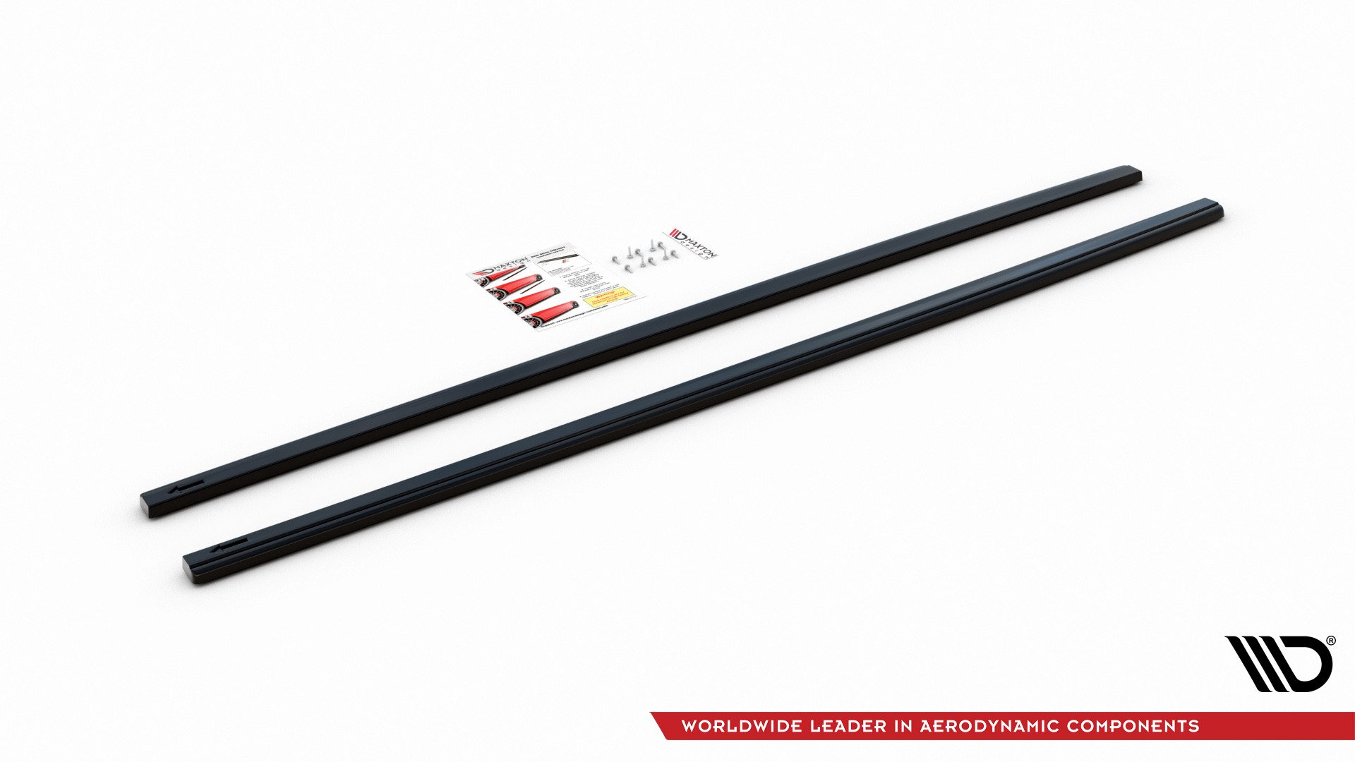 Maxton Design Seitenschweller Ansatz für V.2 für VW Golf 7 GTI (verengen) schwarz Hochglanz