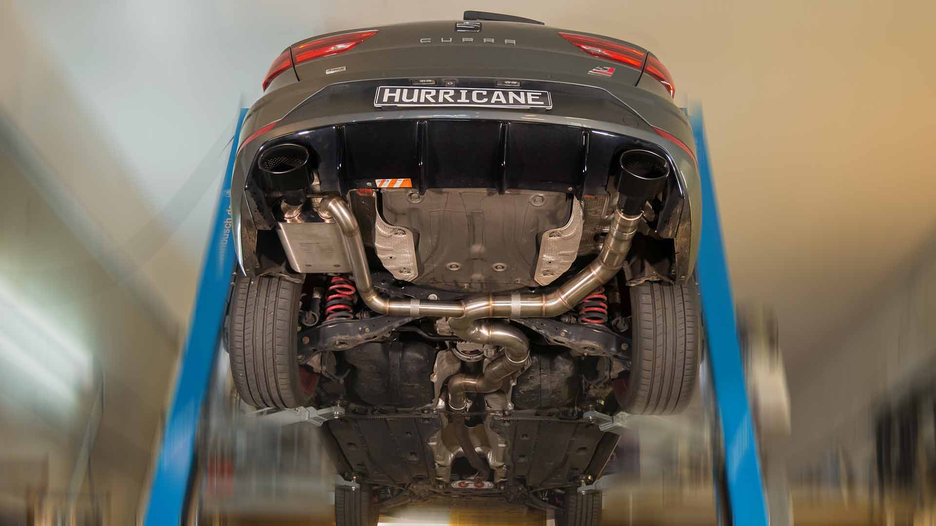 Hurricane 3,5" Auspuffanlage für Seat Leon Cupra ST 300 AWD OPF 5F V2 Hurricane 3,5" Auspuffanlage für Seat Leon Cupra ST 300 AWD OPF 5F V2