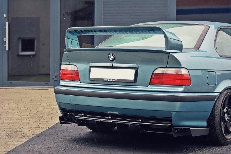 Maxton Design Diffusor Heck Ansatz für Heckschürze für BMW M3 E36