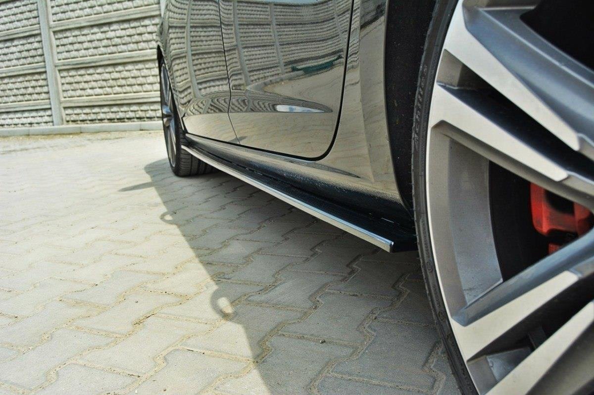 Maxton Design Seitenschweller Ansatz für SEAT LEON III CUPRA / FR schwarz Hochglanz