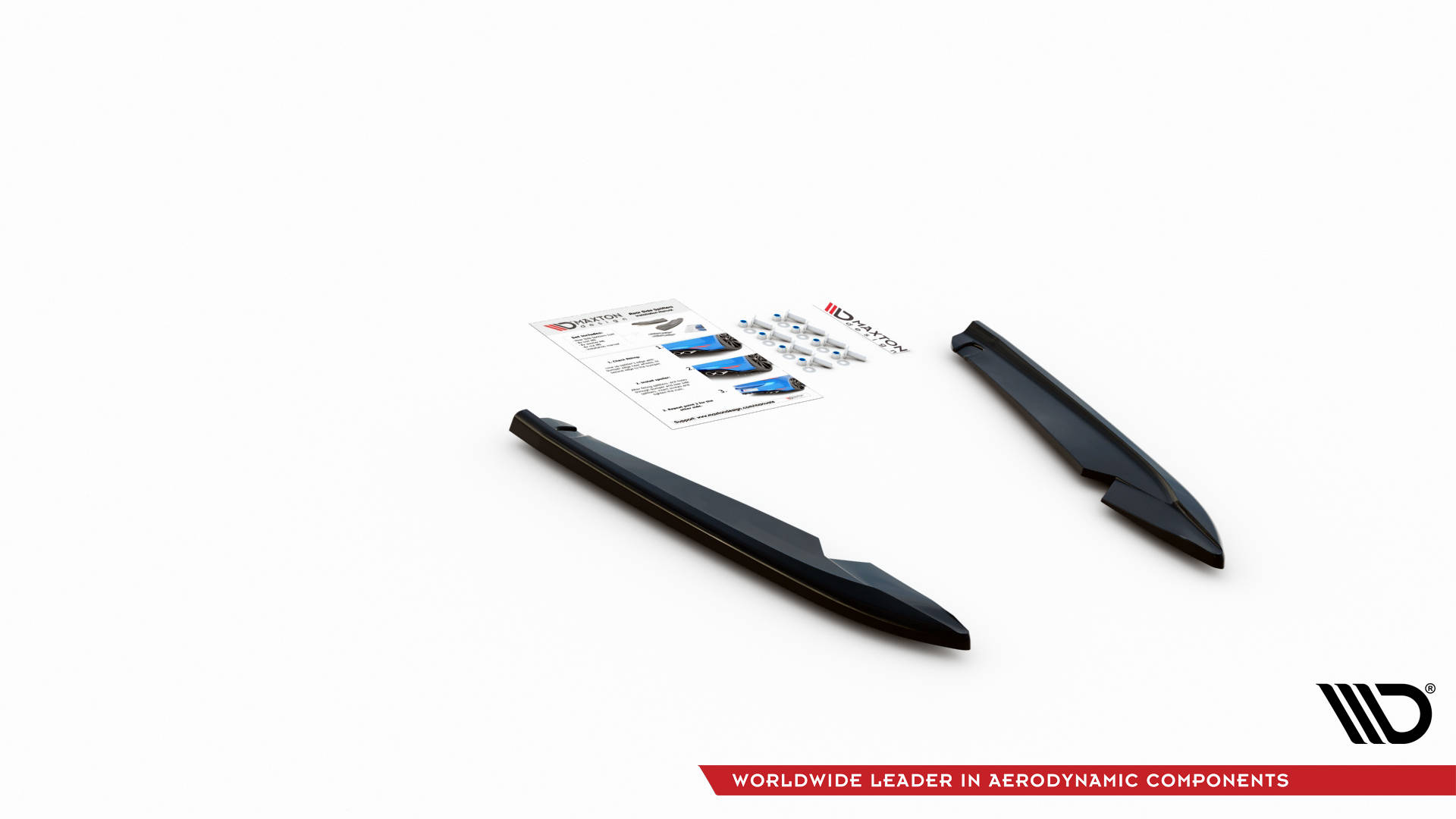 Maxton Design Heck Ansatz Flaps Diffusor V.2 für Seat Leon FR Sportstourer Mk3 schwarz Hochglanz