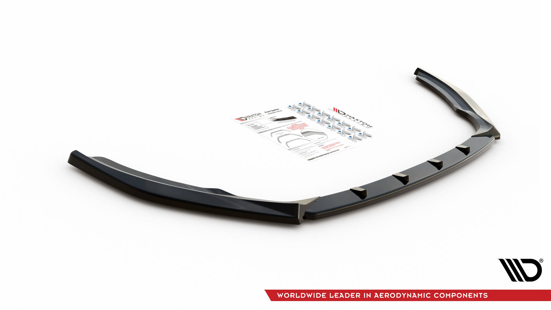 Maxton Design Front Ansatz für Skoda Fabia Mk3 Facelift schwarz Hochglanz