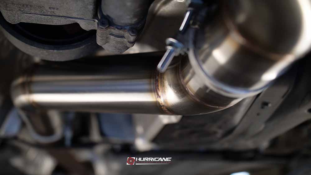 Hurricane 3,5" Auspuffanlage für VW Golf 7.5 R 310PS V2 Hurricane 3,5" Auspuffanlage für VW Golf 7.5 R 310PS V2