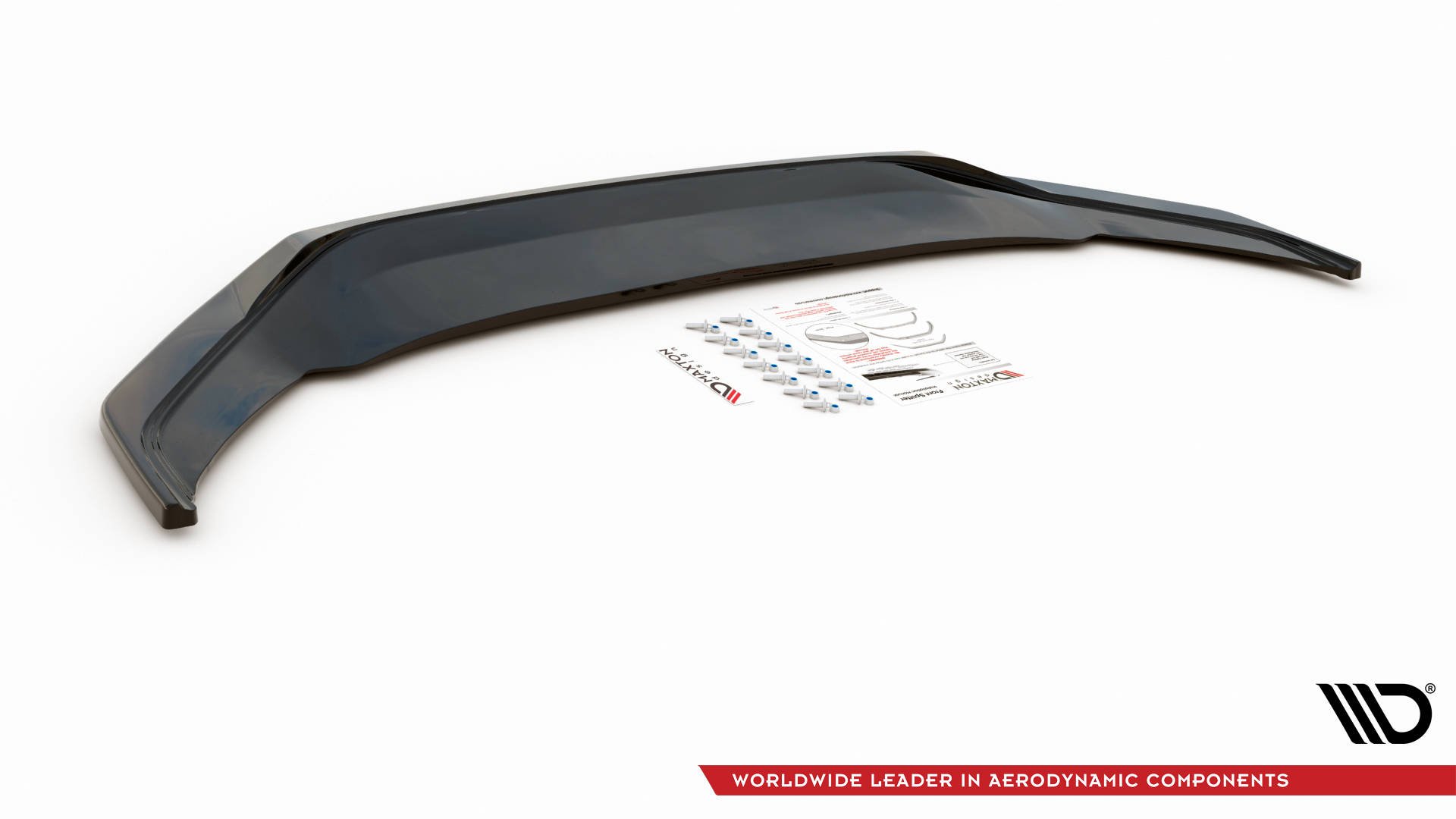 Maxton Design Front Ansatz V.3 für Volkswagen Arteon R-Line Facelift schwarz Hochglanz