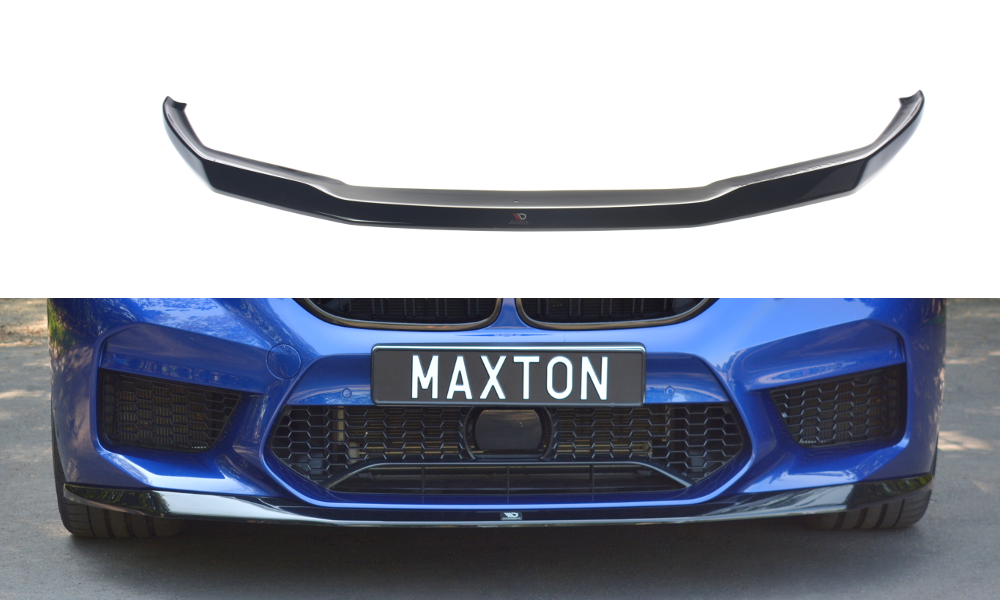 Maxton Design Front Ansatz V.1 für BMW M5 F90 schwarz Hochglanz