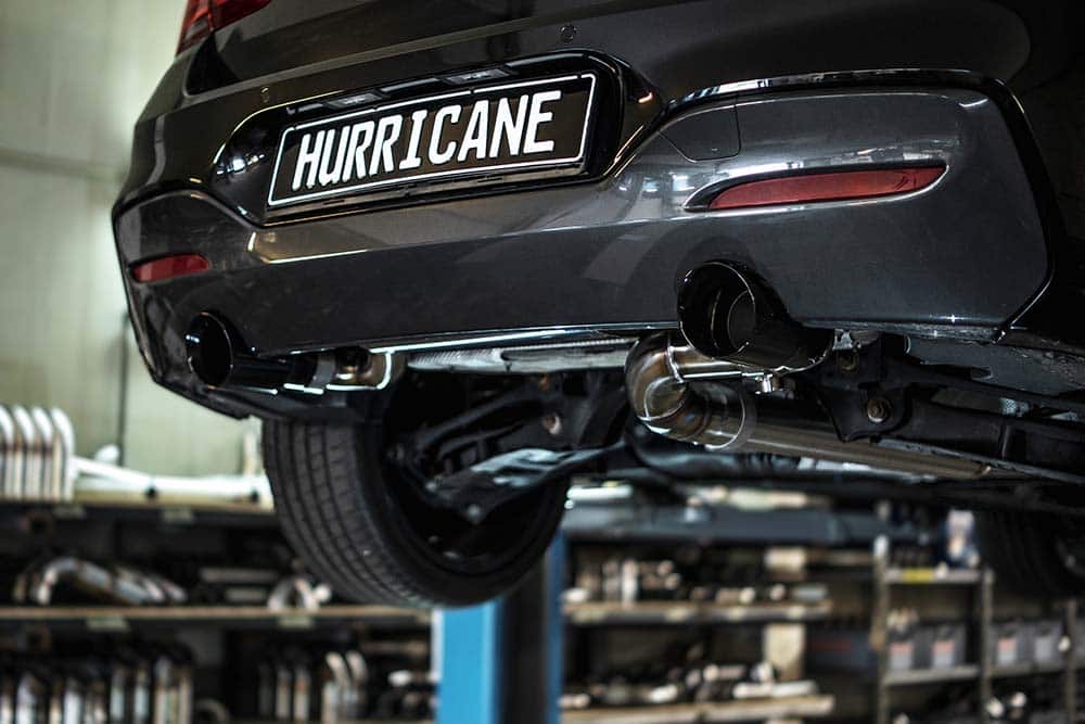 Hurricane 3,15" Abgasanlage für BMW F20 F21 M135i FL 320PS Hurricane 3,15" Abgasanlage für BMW F20 F21 M135i FL 320PS