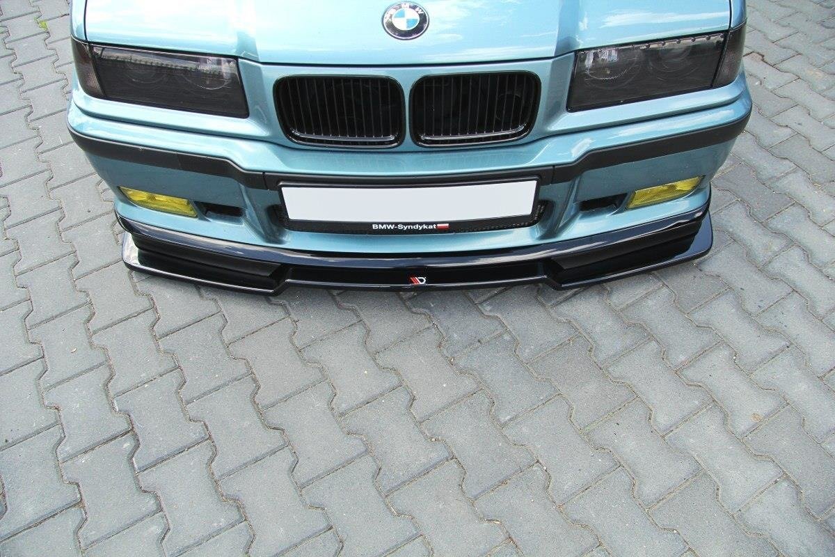 Maxton Design Front Ansatz V.2 für BMW M3 E36 schwarz Hochglanz