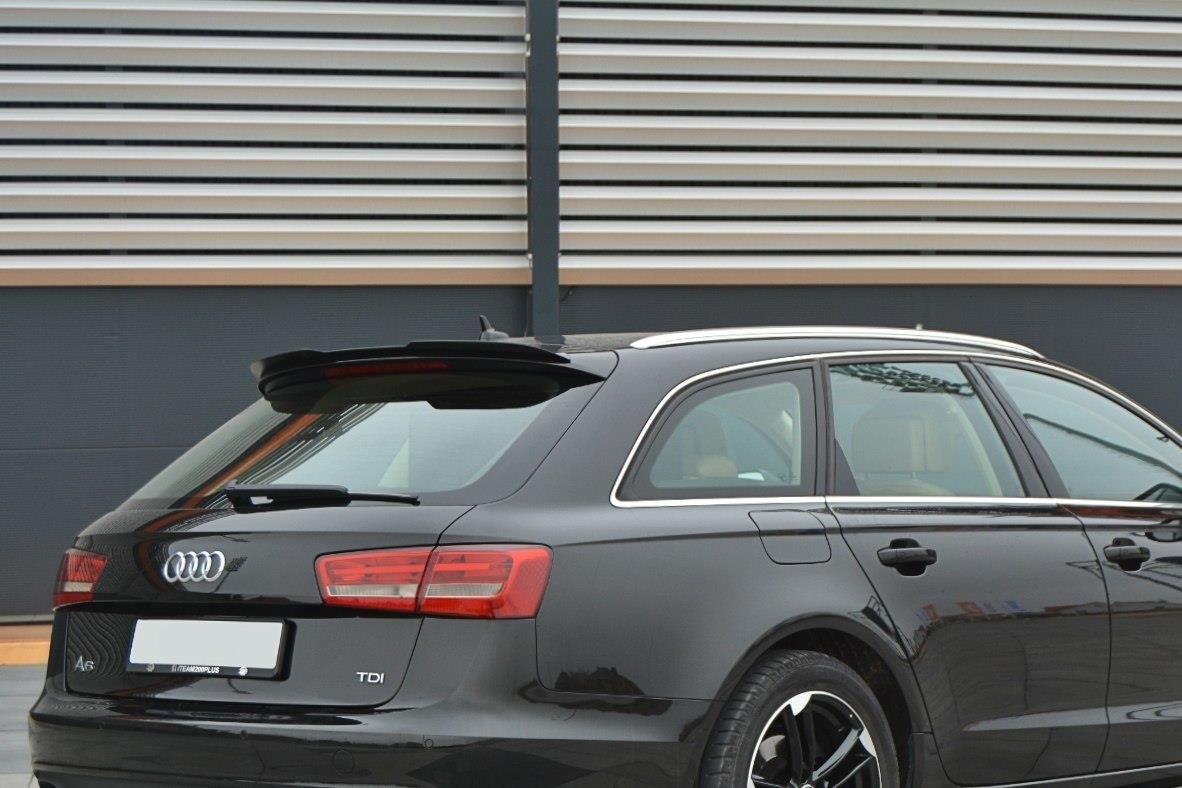 Maxton Design Spoiler CAP für Audi A6 C7 Avant schwarz Hochglanz