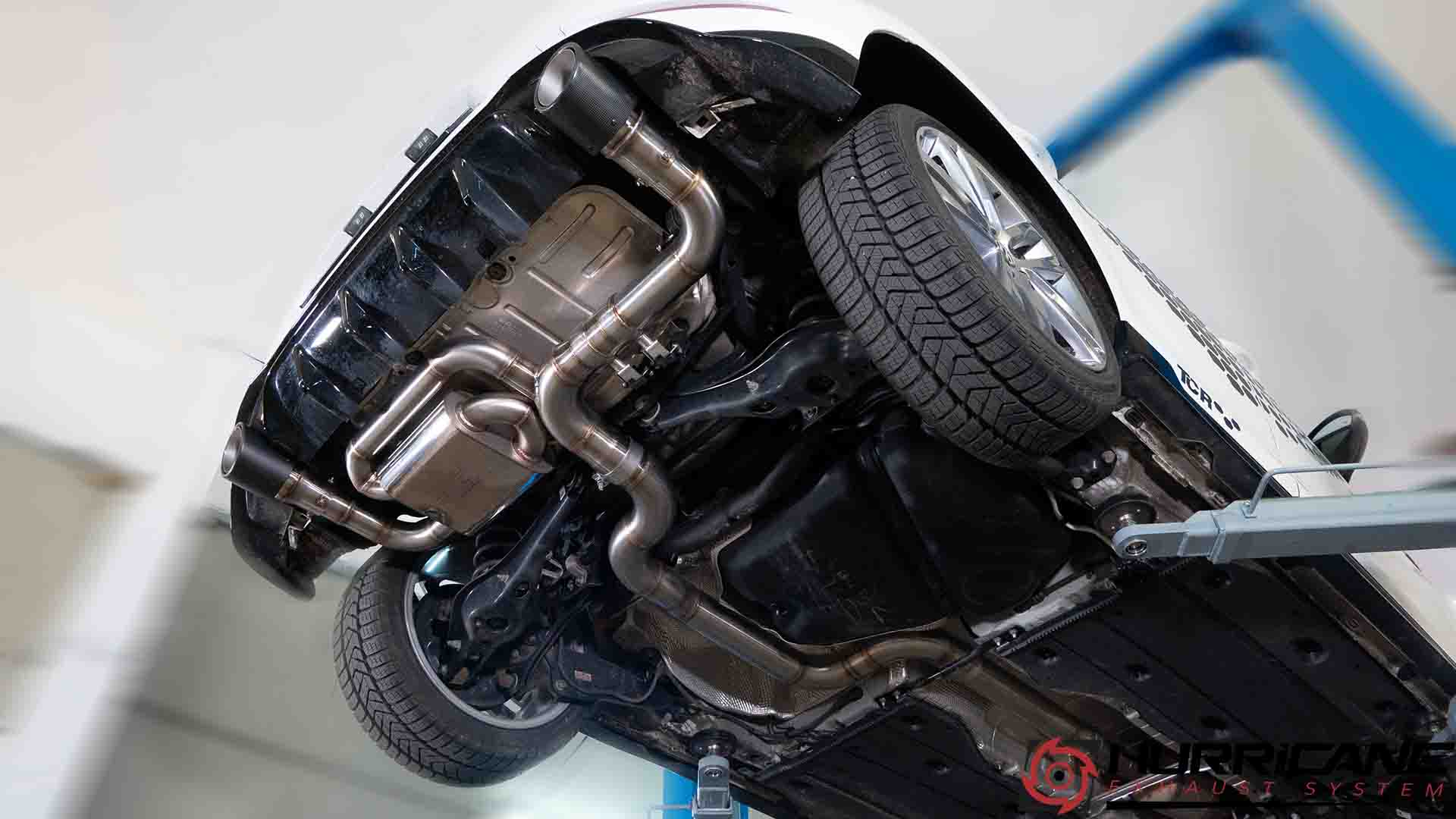 Hurricane 3,5" Auspuffanlage für VW Golf GTI 7.5 TCR OPF V2 Hurricane 3,5" Auspuffanlage für VW Golf GTI 7.5 TCR OPF V2