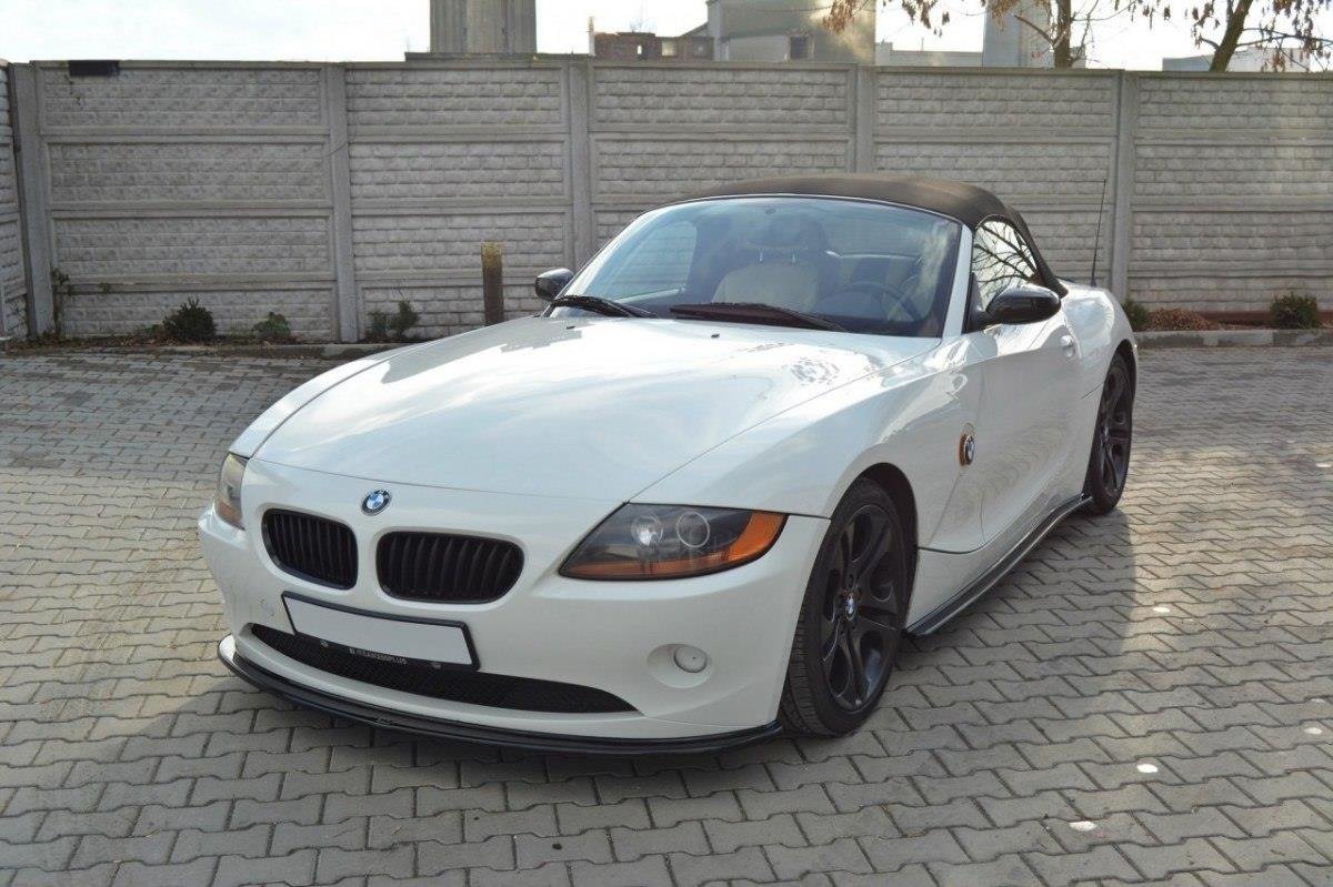 Maxton Design Front Ansatz für v.2 BMW Z4 E85 vor Facelift schwarz Hochglanz