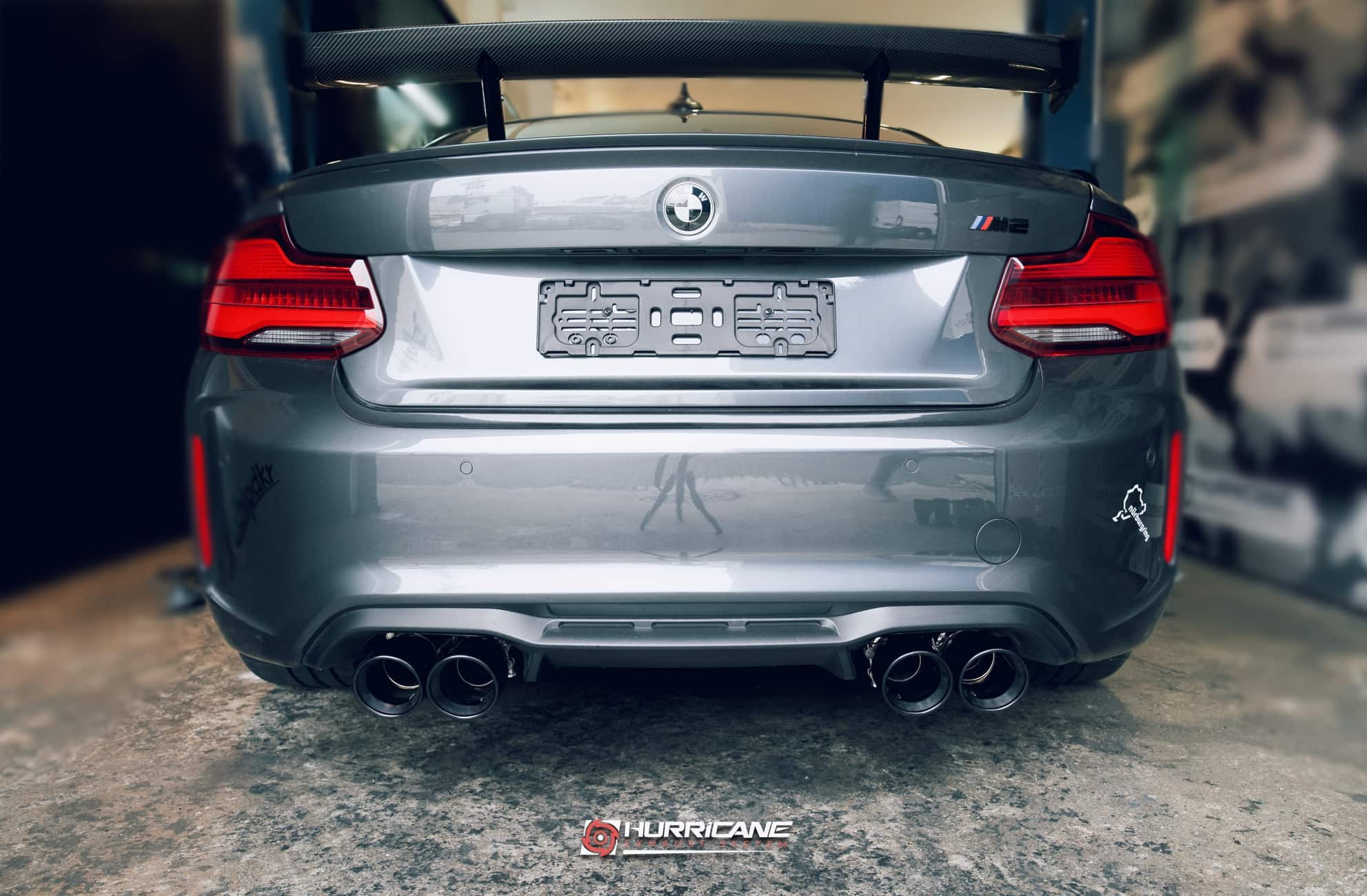 Hurricane 3,5" Auspuffanlage für BMW F87 M2 N55 370PS Hurricane 3,5" Auspuffanlage für BMW F87 M2 N55 370PS