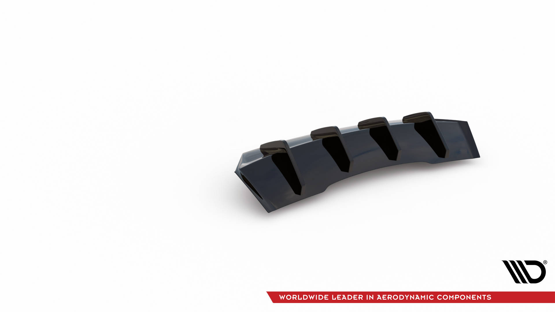 Maxton Design Diffusor Heck Ansatz für Audi A4 B9 Facelift schwarz Hochglanz