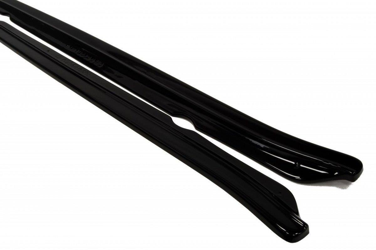 Maxton Design Seitenschweller Ansatz für BMW 6er E63 / E64 (vor Facelift) schwarz Hochglanz