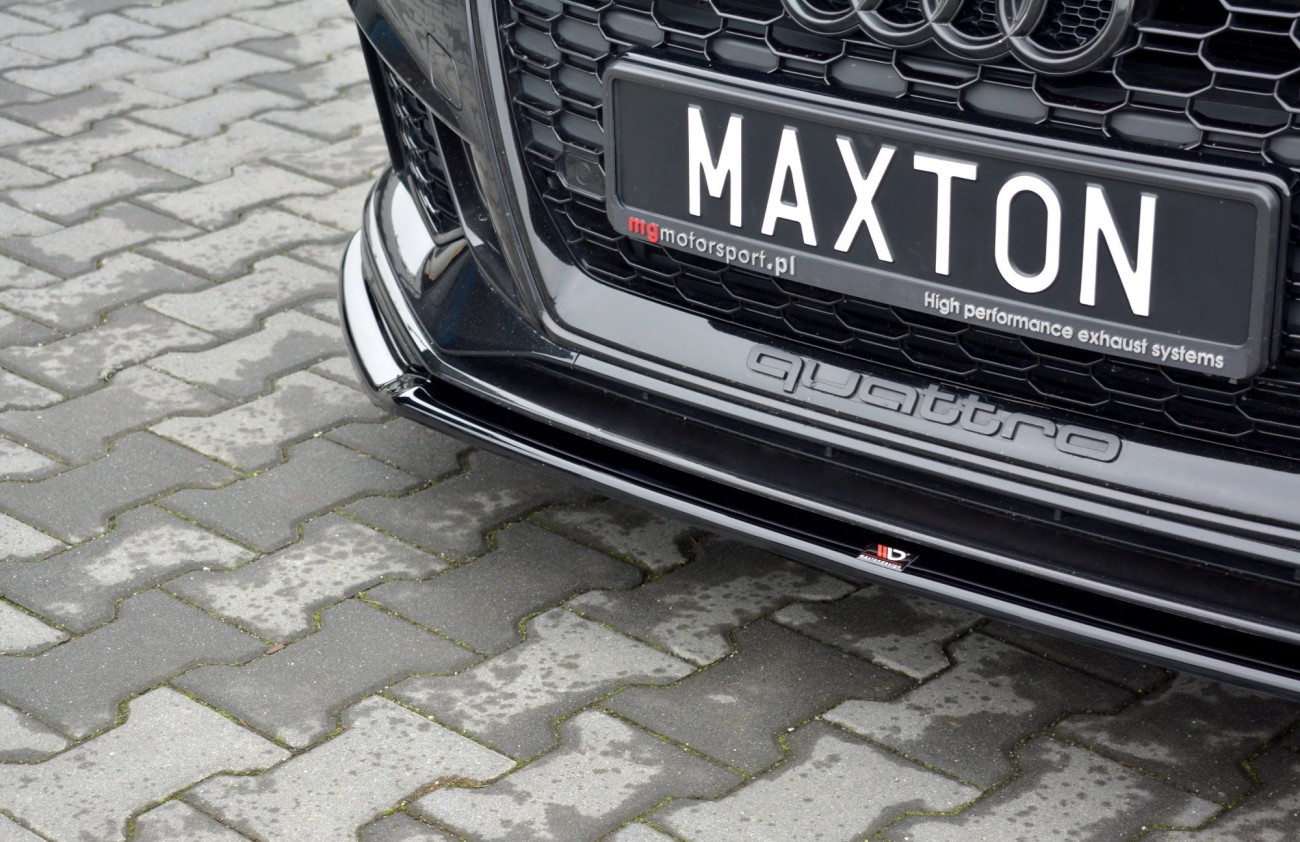 Maxton Design Cup Spoilerlippe Front Ansatz V.2 für Audi RS3 8V FL Sportback