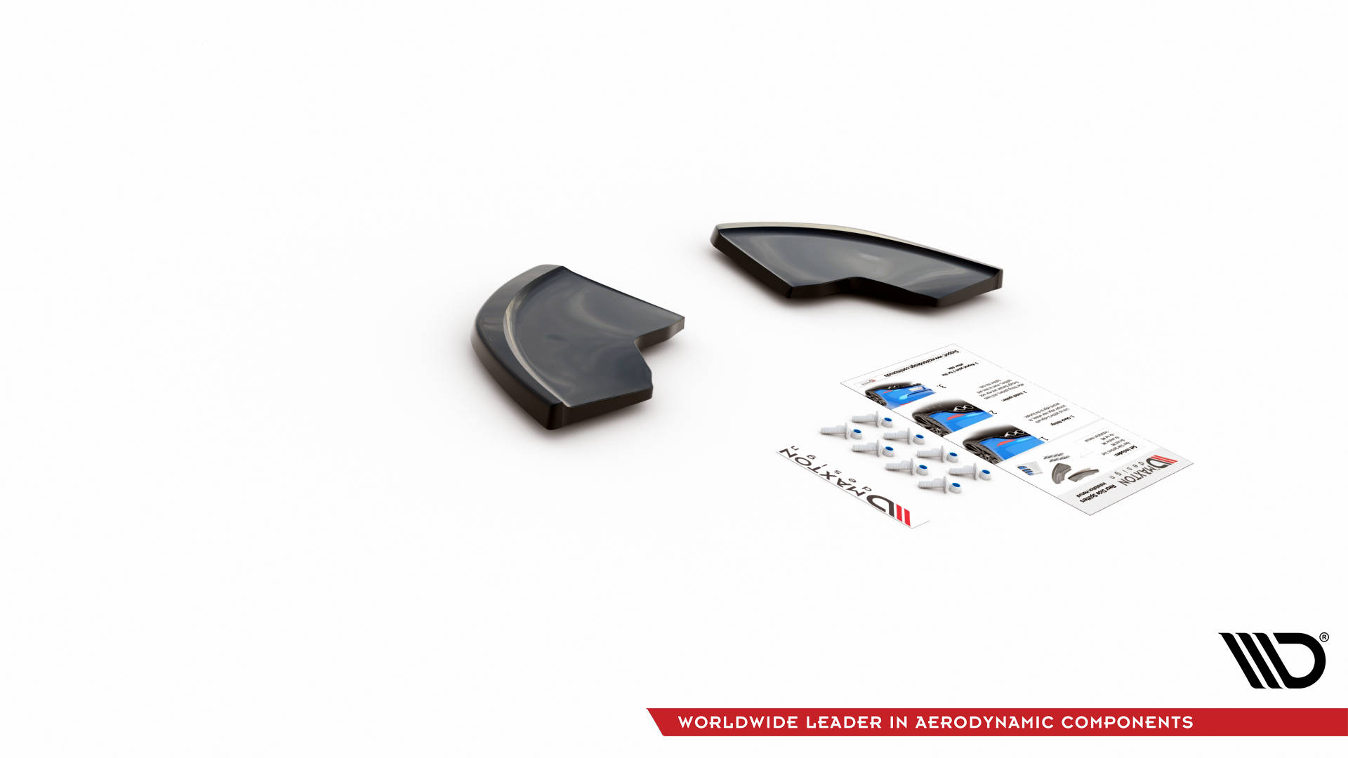 Maxton Design Heck Ansatz Flaps Diffusor für Seat Ibiza Cupra Mk3 schwarz Hochglanz
