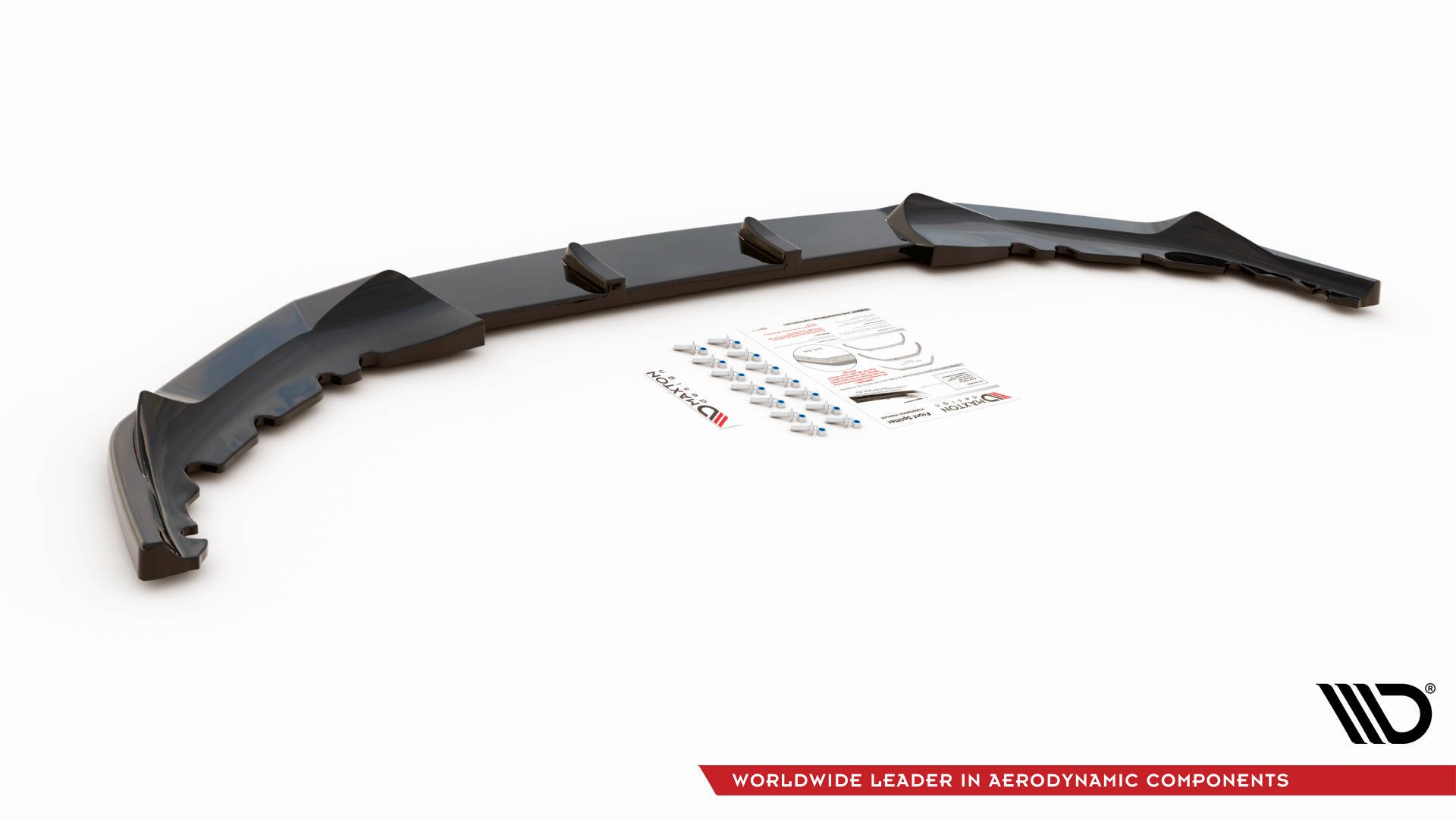 Maxton Design Front Ansatz V.1 für BMW 5er G30 Facelift M-Paket schwarz Hochglanz