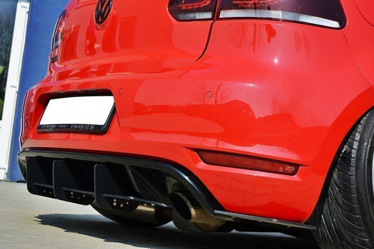 Maxton Design VW GOLF 6 GTI / 35TH Diffusor Heck Ansatz für Heckschürze für & Heck Ansatz Flaps Diffusor