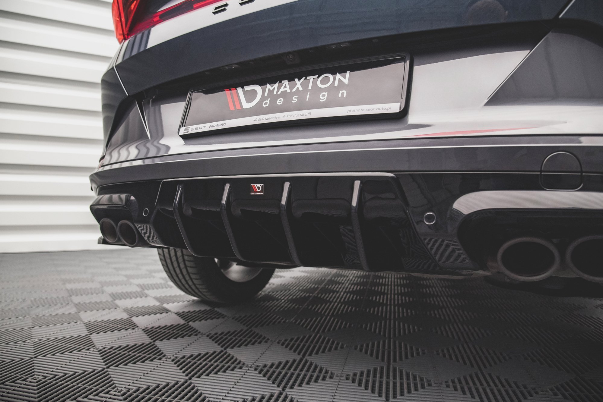 Maxton Design Diffusor Heck Ansatz V.1 für Cupra Formentor schwarz Hochglanz