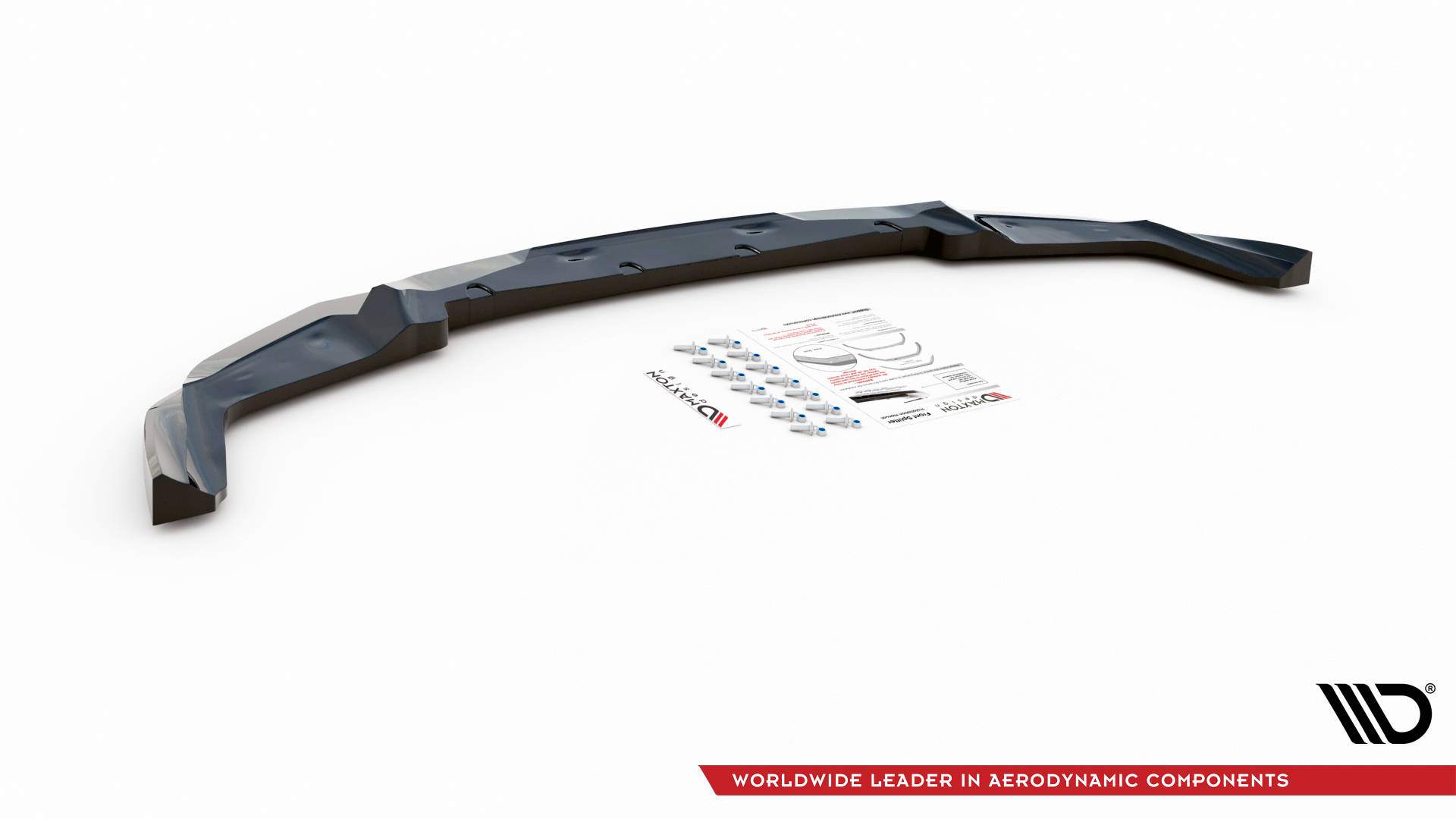 Maxton Design Front Ansatz V.1 für BMW M2 Competition F87 schwarz Hochglanz