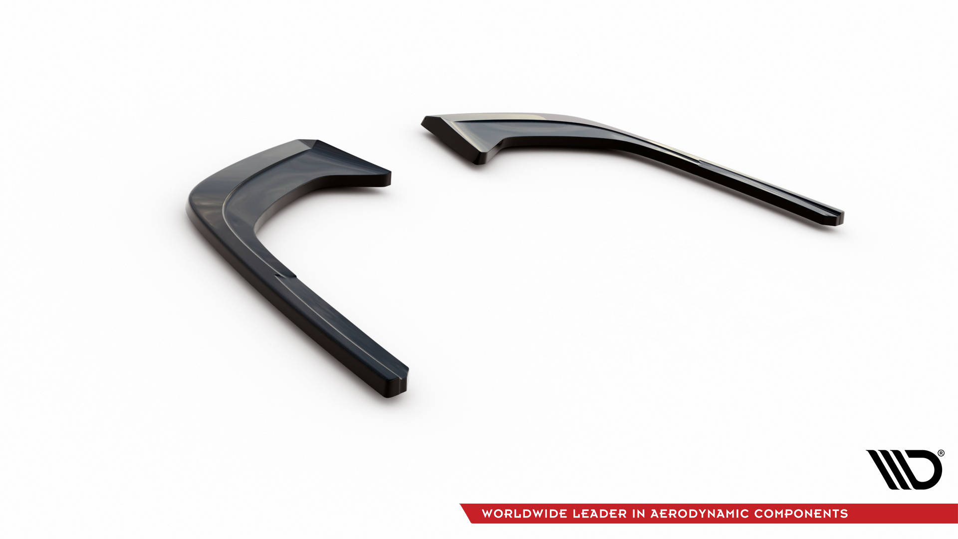Maxton Design Heck Ansatz Flaps Diffusor für Audi A4 B9 Facelift schwarz Hochglanz