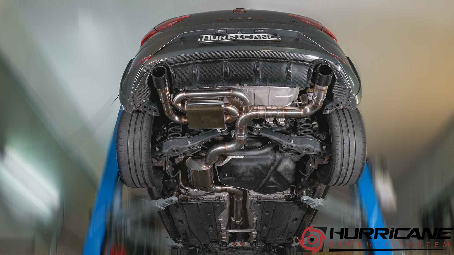 Hurricane 3,5" Auspuffanlage für Seat Leon Cupra R 310 PS Limited Edition 5F V3