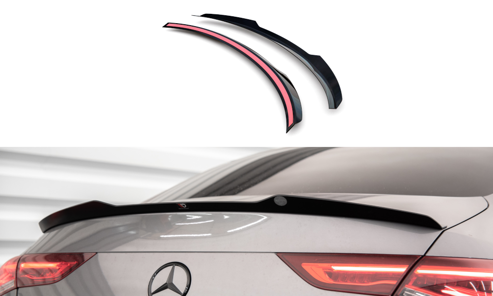 Maxton Design Spoiler CAP für Mercedes-Benz CLA Coupe C118 schwarz Hochglanz