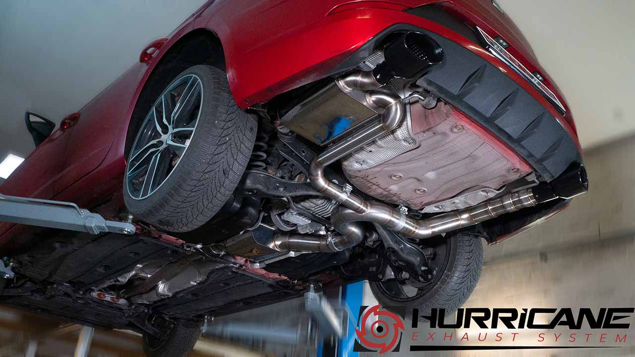 Hurricane 3,5" Auspuffanlage für Seat Leon Cupra ST 300 AWD 5F V1 Hurricane 3,5" Auspuffanlage für Seat Leon Cupra ST 300 AWD 5F V1