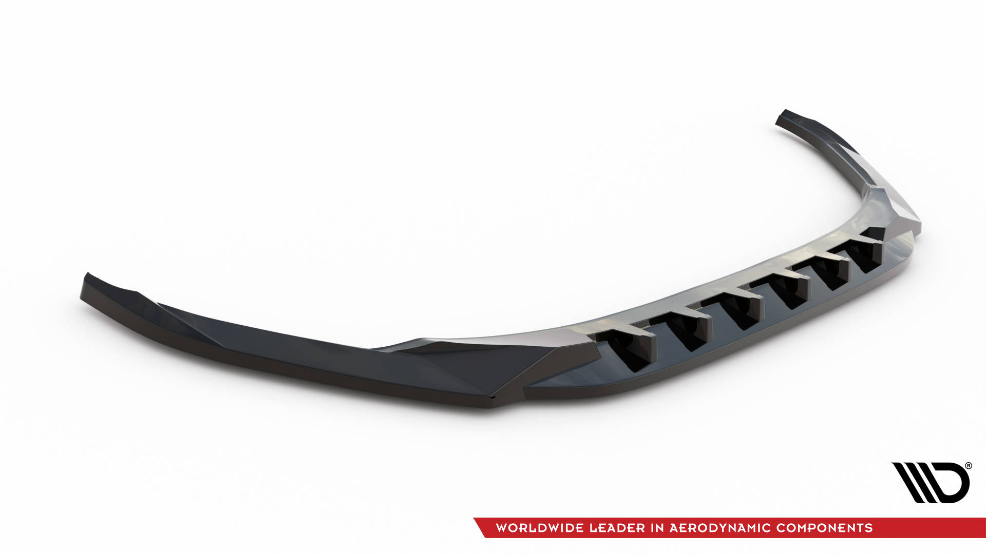 Maxton Design Front Ansatz V.1 für Audi A3 8Y schwarz Hochglanz