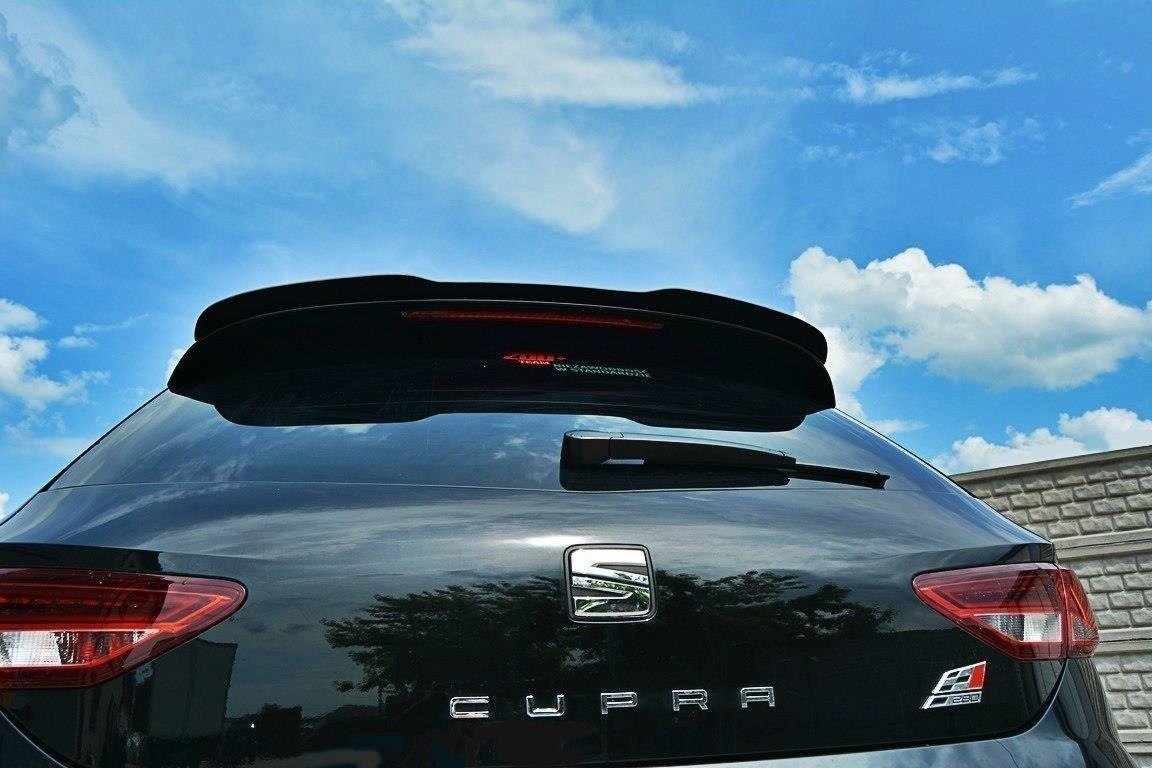 Maxton Design Spoiler CAP für SEAT LEON III CUPRA schwarz Hochglanz