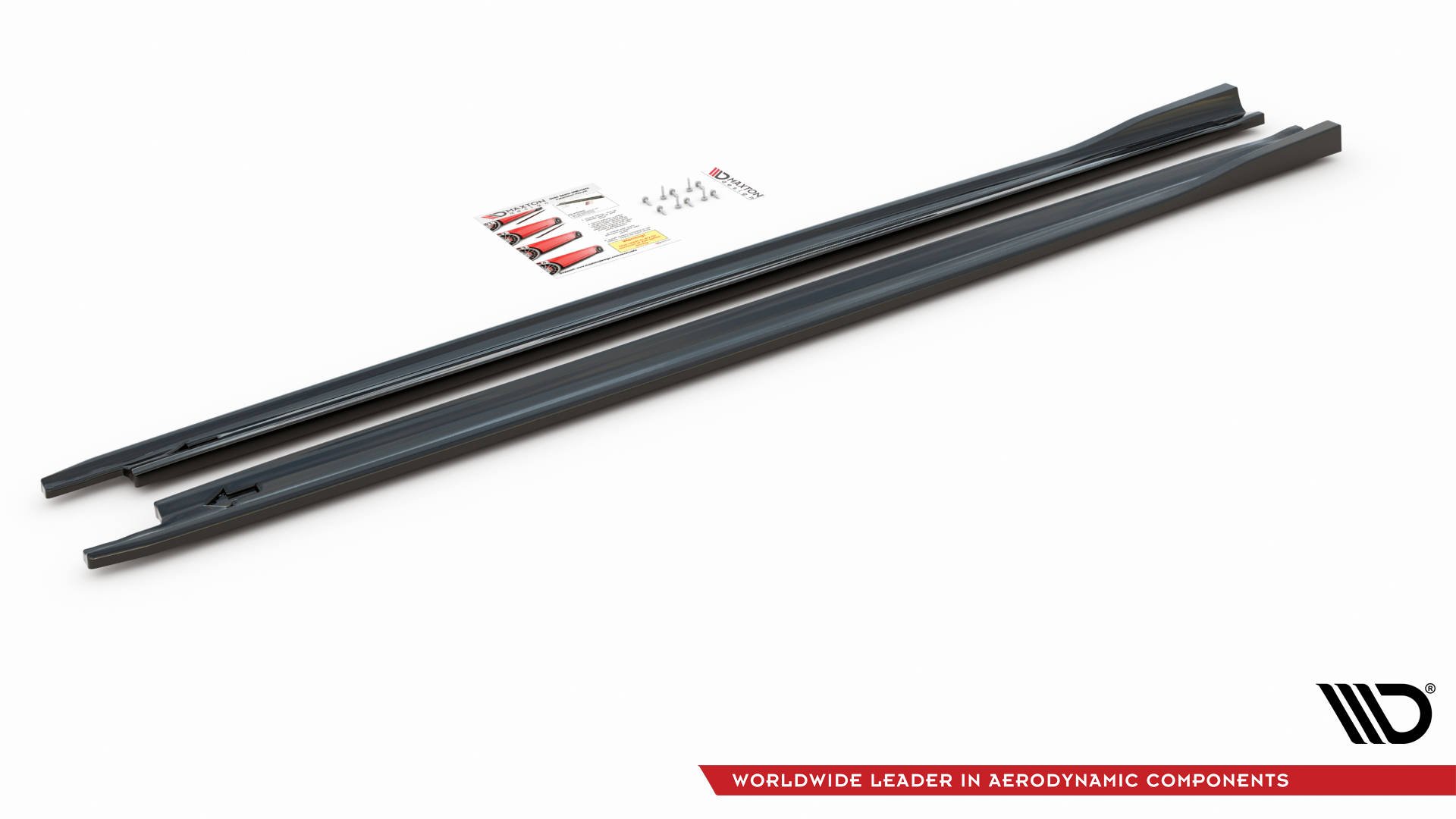 Maxton Design Seitenschweller Ansatz für V.3 für Skoda Octavia RS Mk4 schwarz Hochglanz