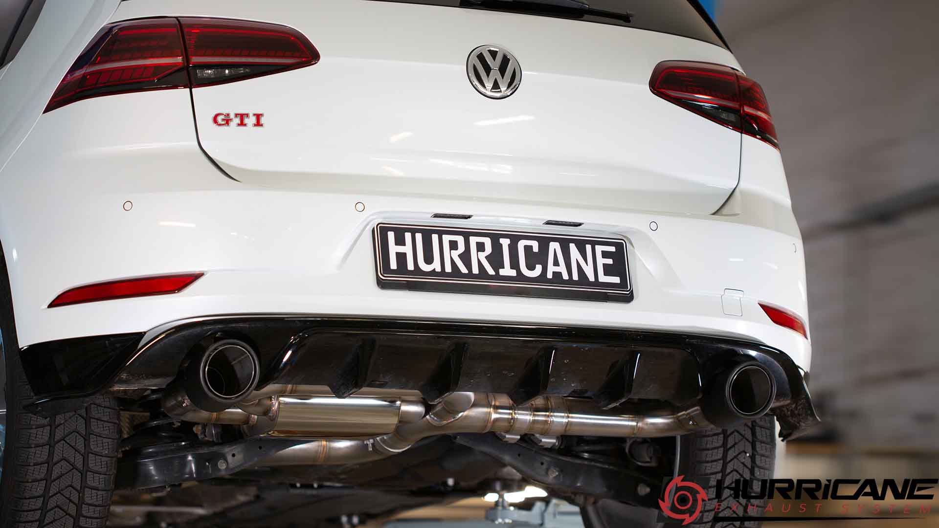 Hurricane 3,5" Auspuffanlage für VW Golf 7.5 GTI Facelift V3 Hurricane 3,5" Auspuffanlage für VW Golf 7.5 GTI Facelift V3