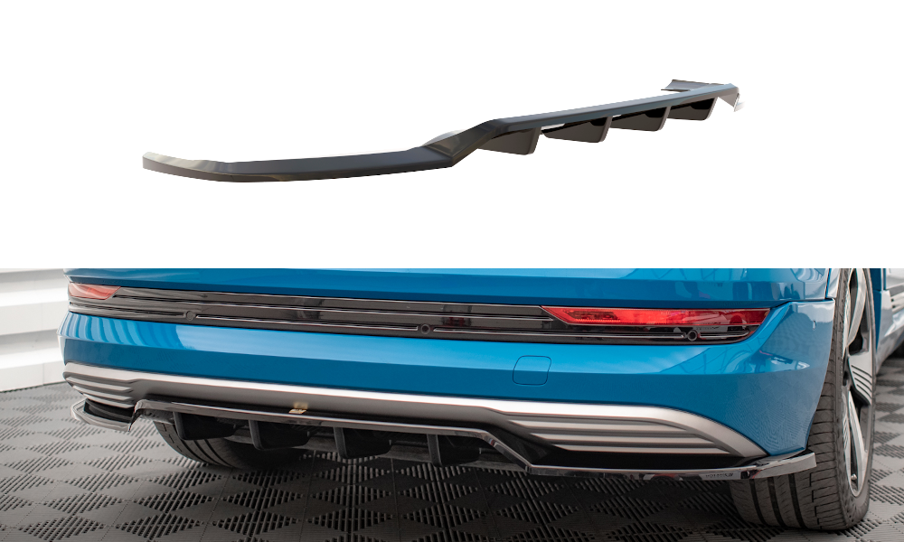 Maxton Design Mittlerer Diffusor Heck Ansatz DTM Look für Audi e-tron schwarz Hochglanz Maxton Design Mittlerer Diffusor Heck Ansatz DTM Look für Audi e-tron schwarz Hochglanz