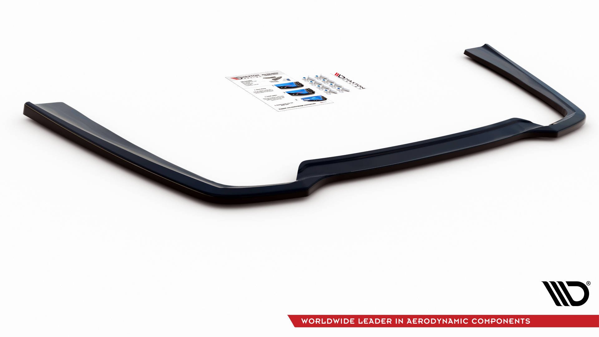Maxton Design Mittlerer Diffusor Heck Ansatz für Mercedes-Benz CLS AMG-Line C257 schwarz Hochglanz