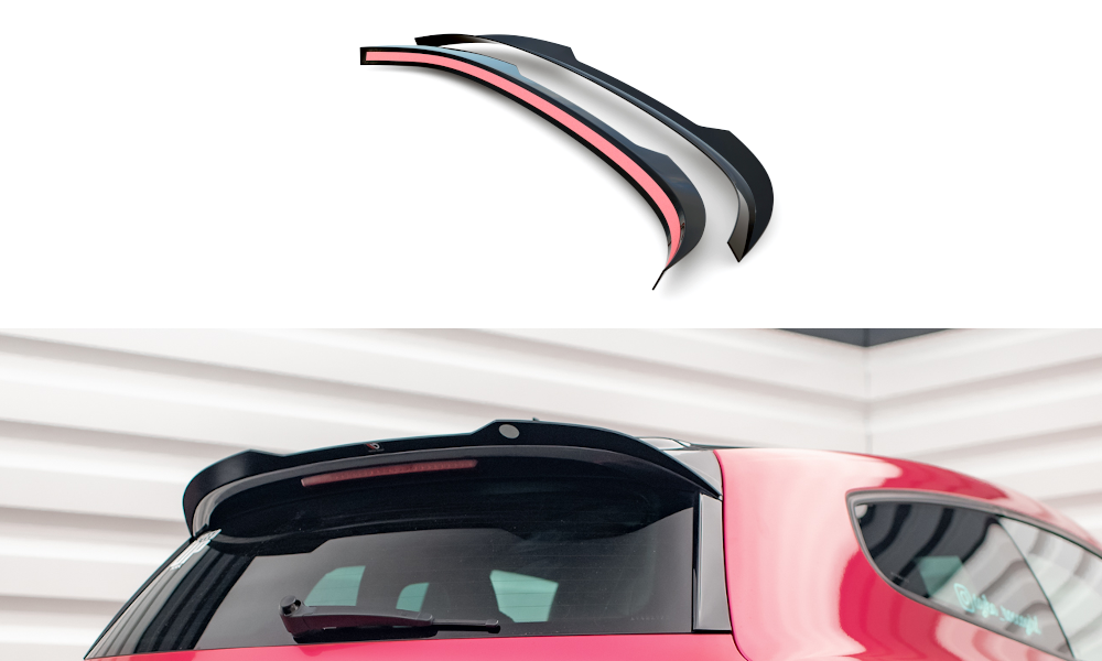 Maxton Design Spoiler CAP V.2 für Volkswagen Scirocco Mk3 schwarz Hochglanz