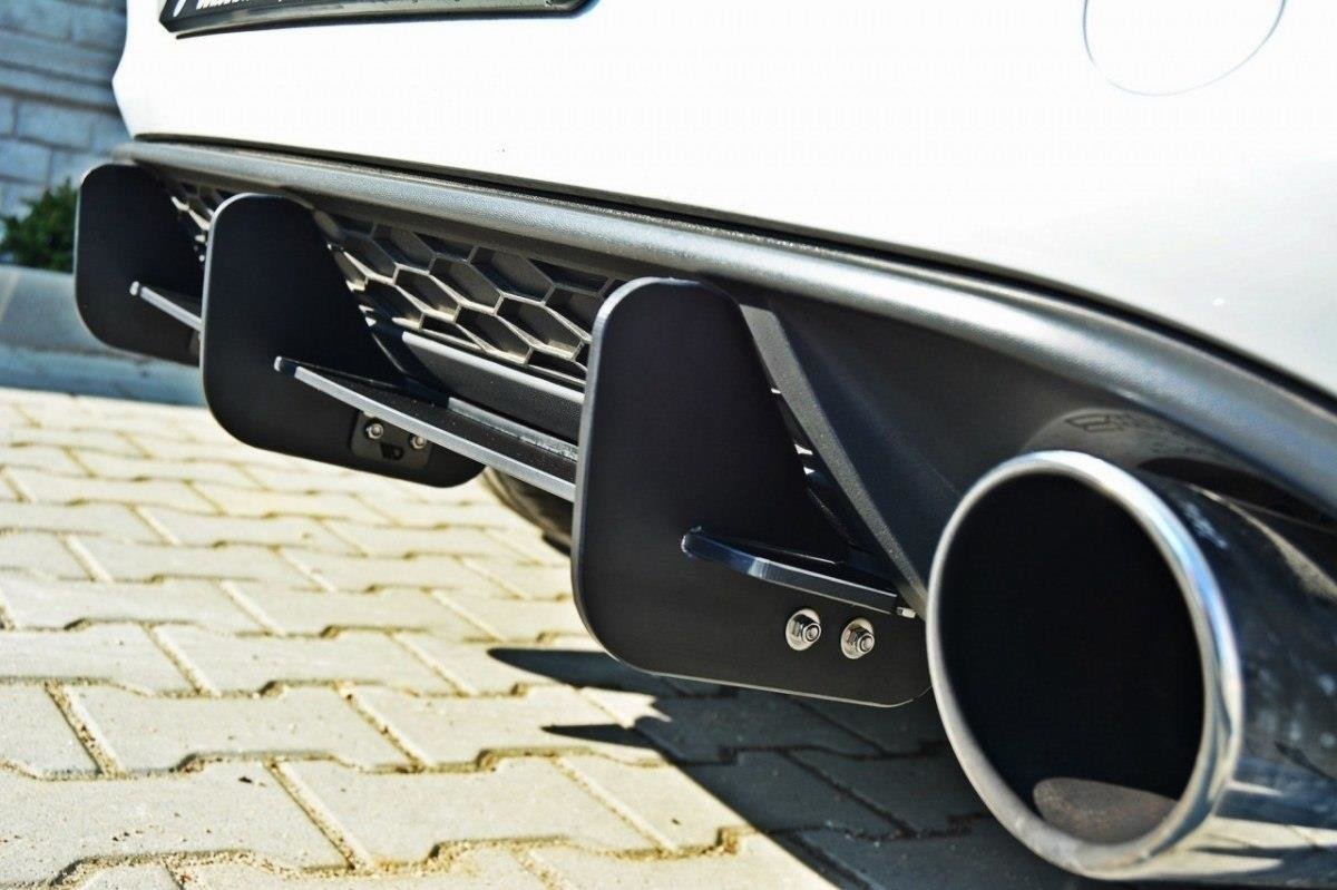 Maxton Design VW GOLF 7 GTI Diffusor Heck Ansatz für Heckschürze für & Heck Ansatz Flaps Diffusor