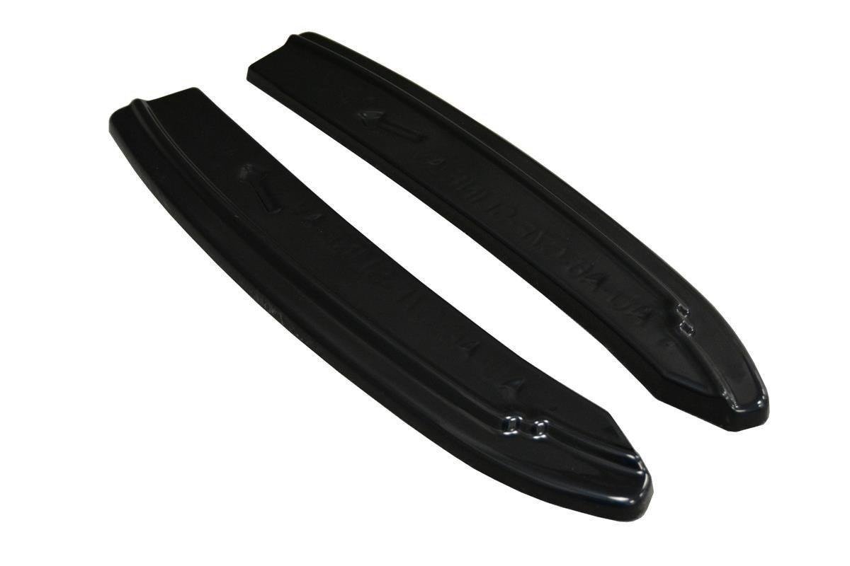 Maxton Design Heck Ansatz Flaps Diffusor für Audi A6 C7 Avant S-line/ S6 C7 Facelift schwarz Hochglanz
