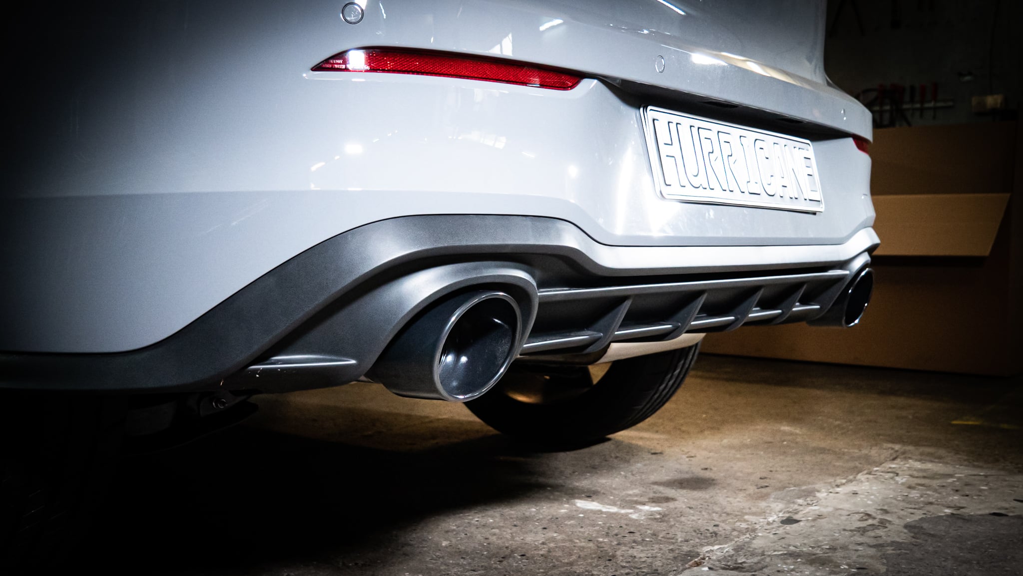 Hurricane 3,5" Auspuffanlage für VW Golf 8 GTI Clubsport 300PS FWD Hurricane 3,5" Auspuffanlage für VW Golf 8 GTI Clubsport 300PS FWD